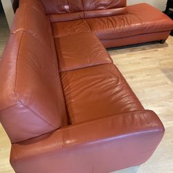 Pending. Italsofa Leather Sofa