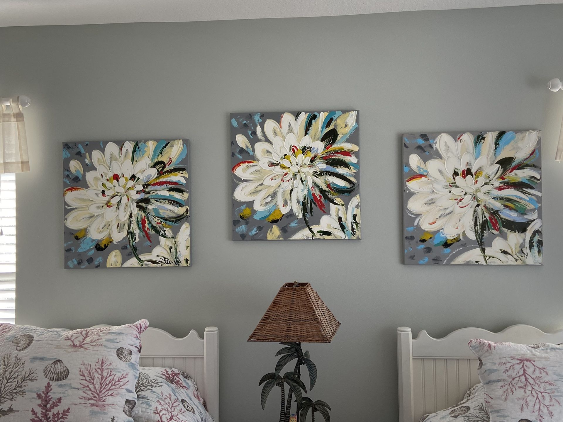 Three floral Paintings Nice!