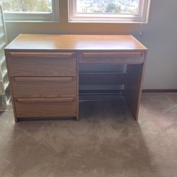 Desk with drawers and Keyboard Drawer