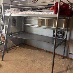 IKEA Bed And Desk bunk Bed Set