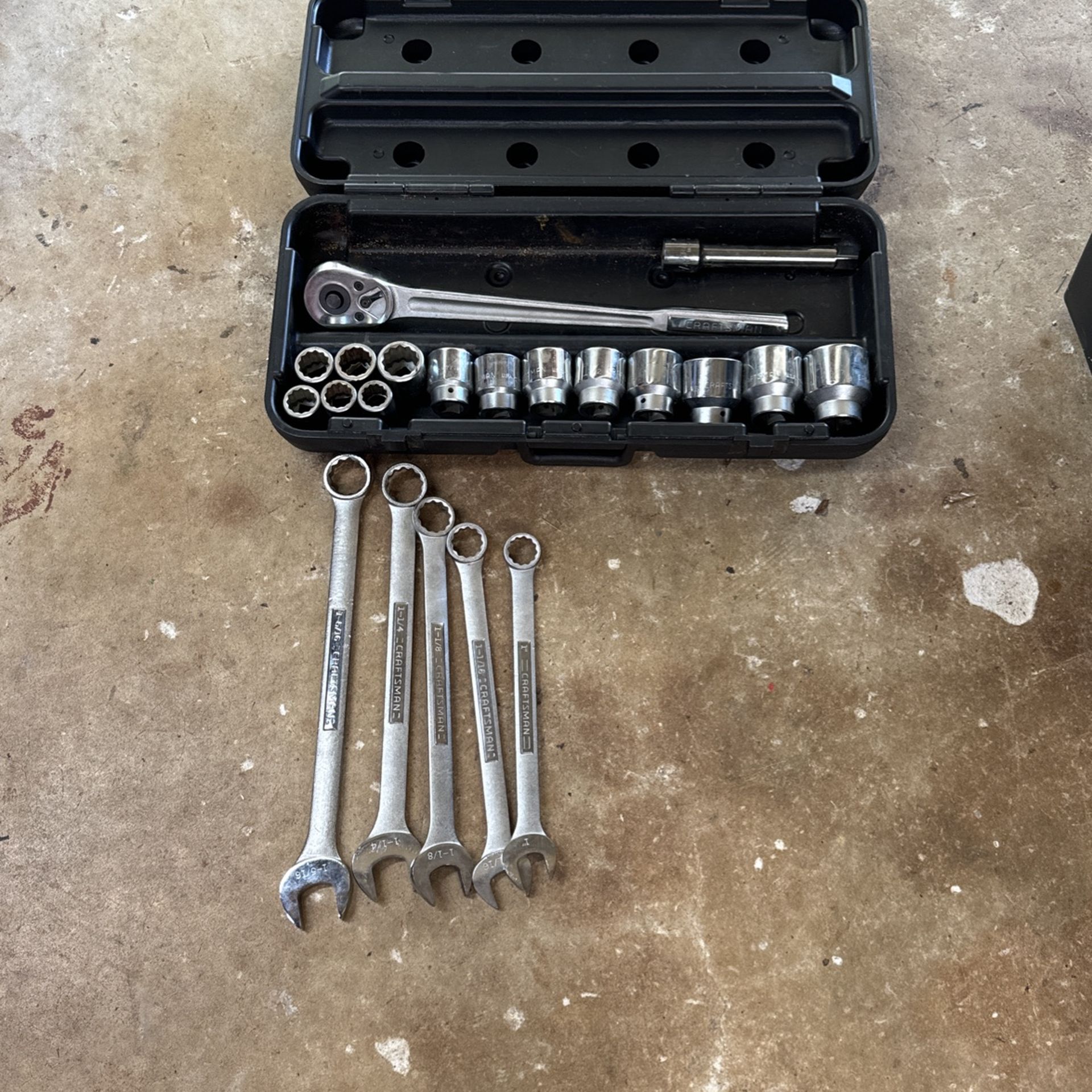Craftsman 3/4” Drive Socket Set + Large Wrench Set 