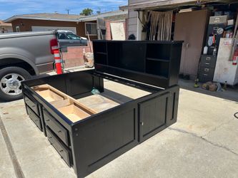 Captains bed for full size mattress
