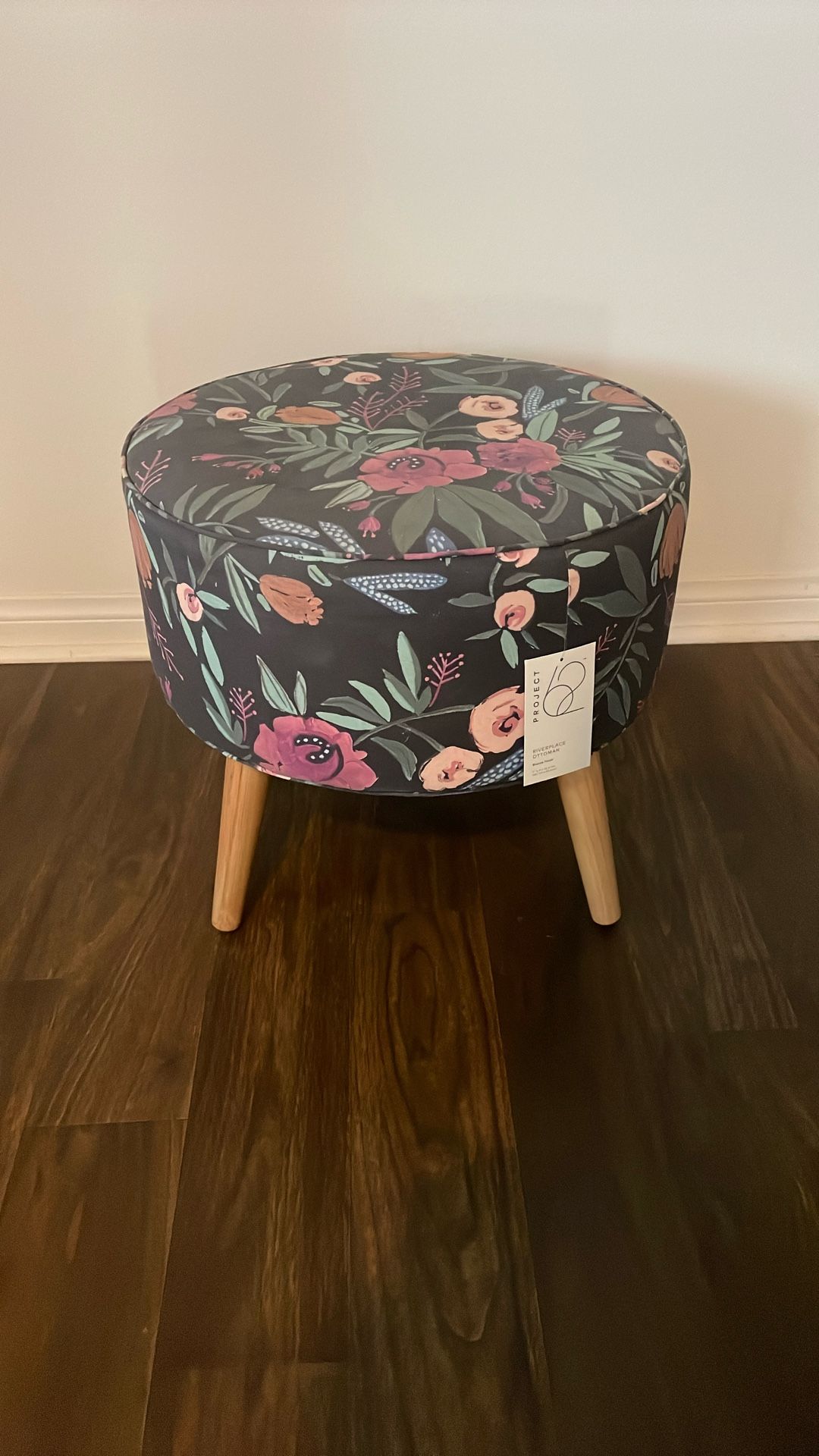 Project 62 Floral Ottoman