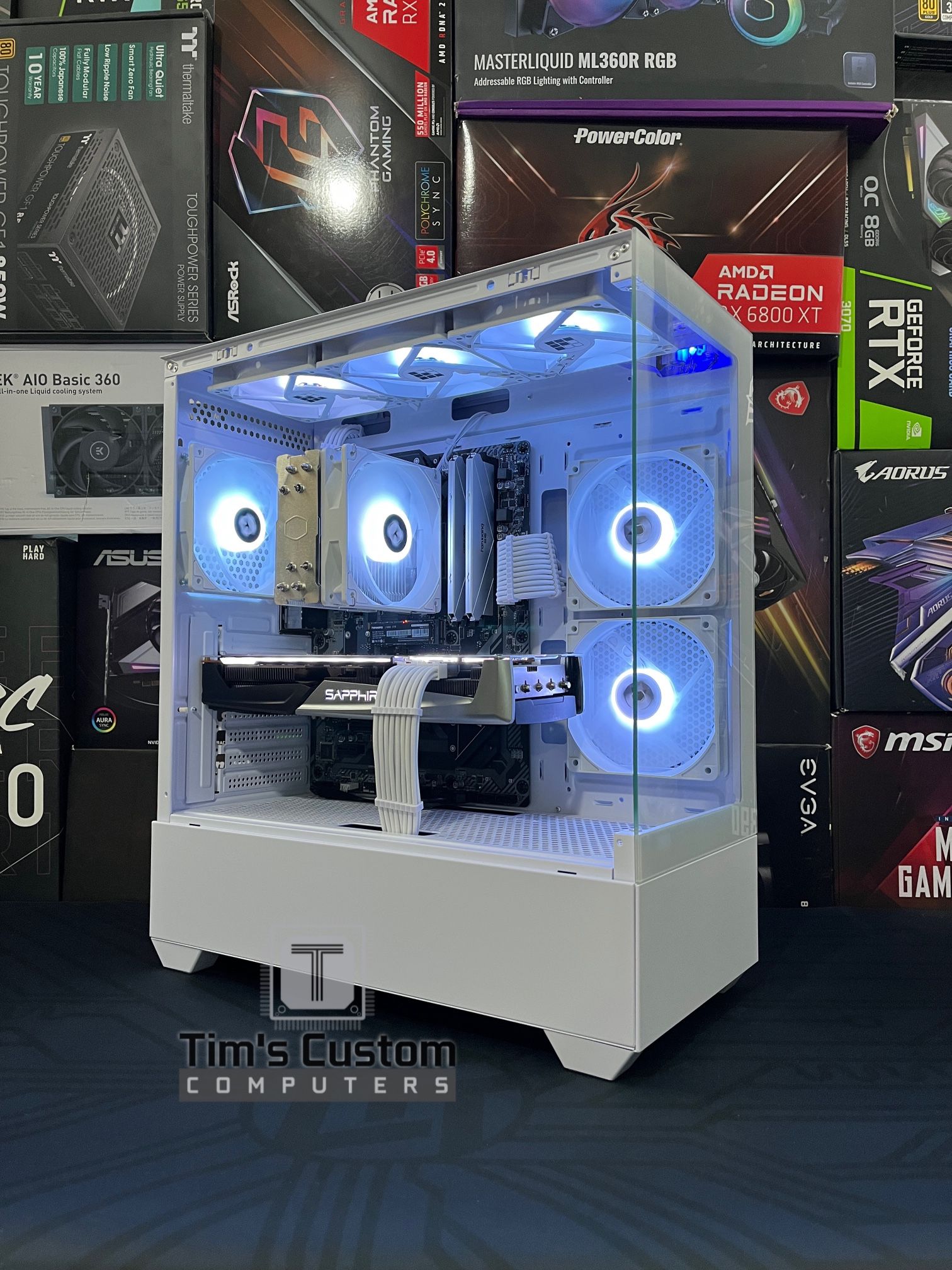 White Ryzen 7 Mid-Tier Gaming PC