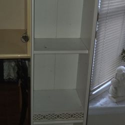 White shelf bookcase movie display stand furniture figurine shelving unit shelf book