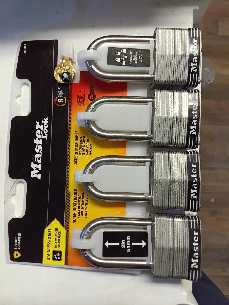 4 Pack Master Locks