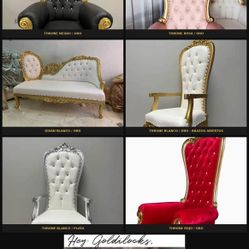 Throne Chairs &loveseat 