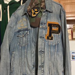 Polo Denim Jean Jacket And Hat 