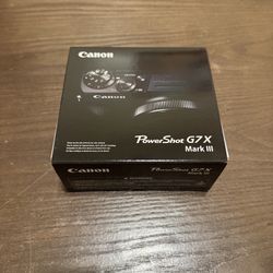 Canon G7x Mark III Brand New Black And Silver 