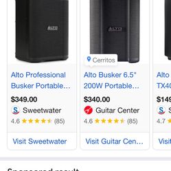 Alto Busker PA speaker