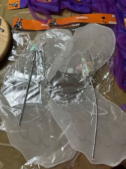 Happy Halloween Kids Fairy Wings Costume Set and withches Aprons