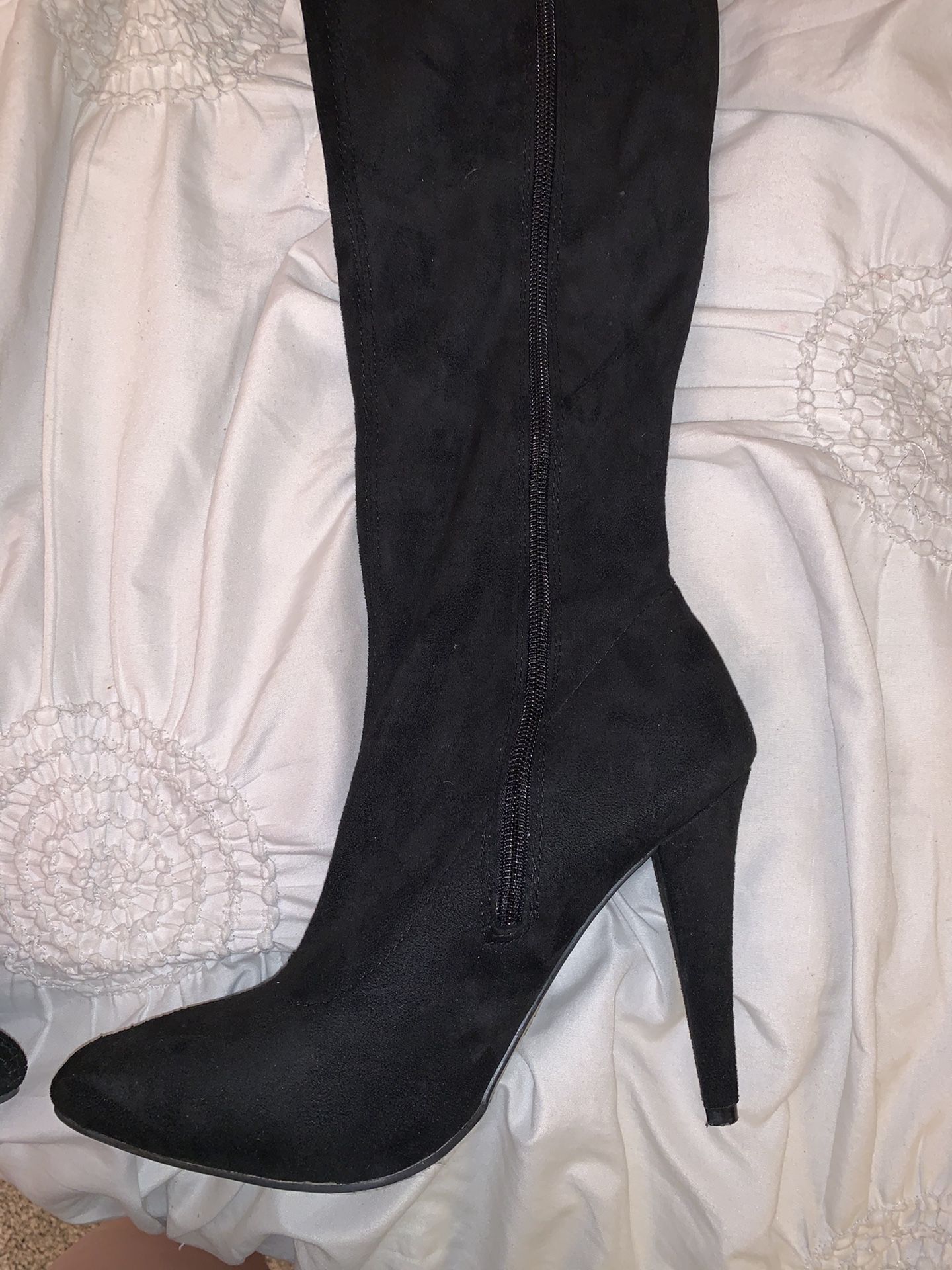 Long Black Boots With Heel 