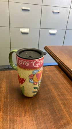 Ceramic Travel Mug with Lid
