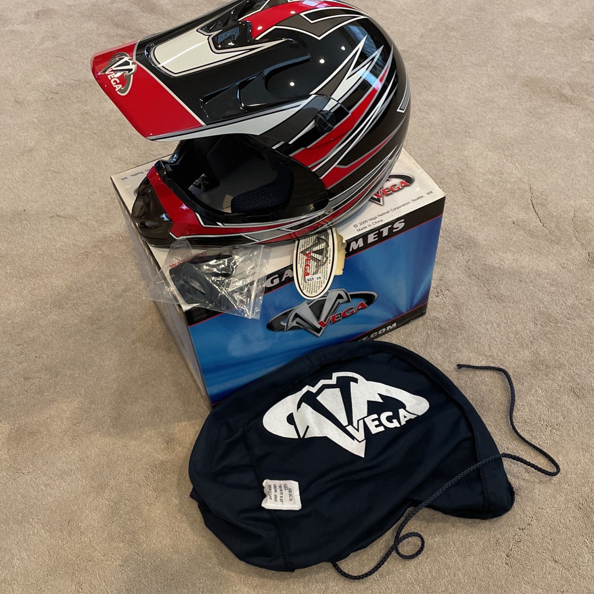New! Vega Mojave Jr. Youth (M) Off Road Open-Face Helmet