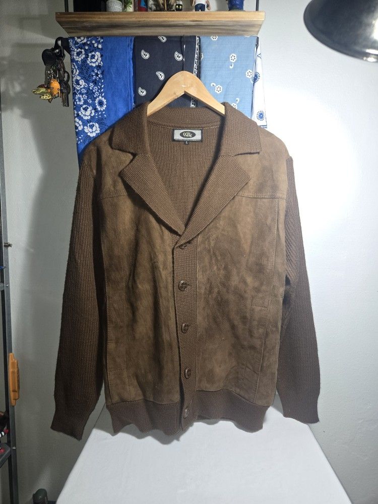 Vintage Cardigan/jacket Brown Medium