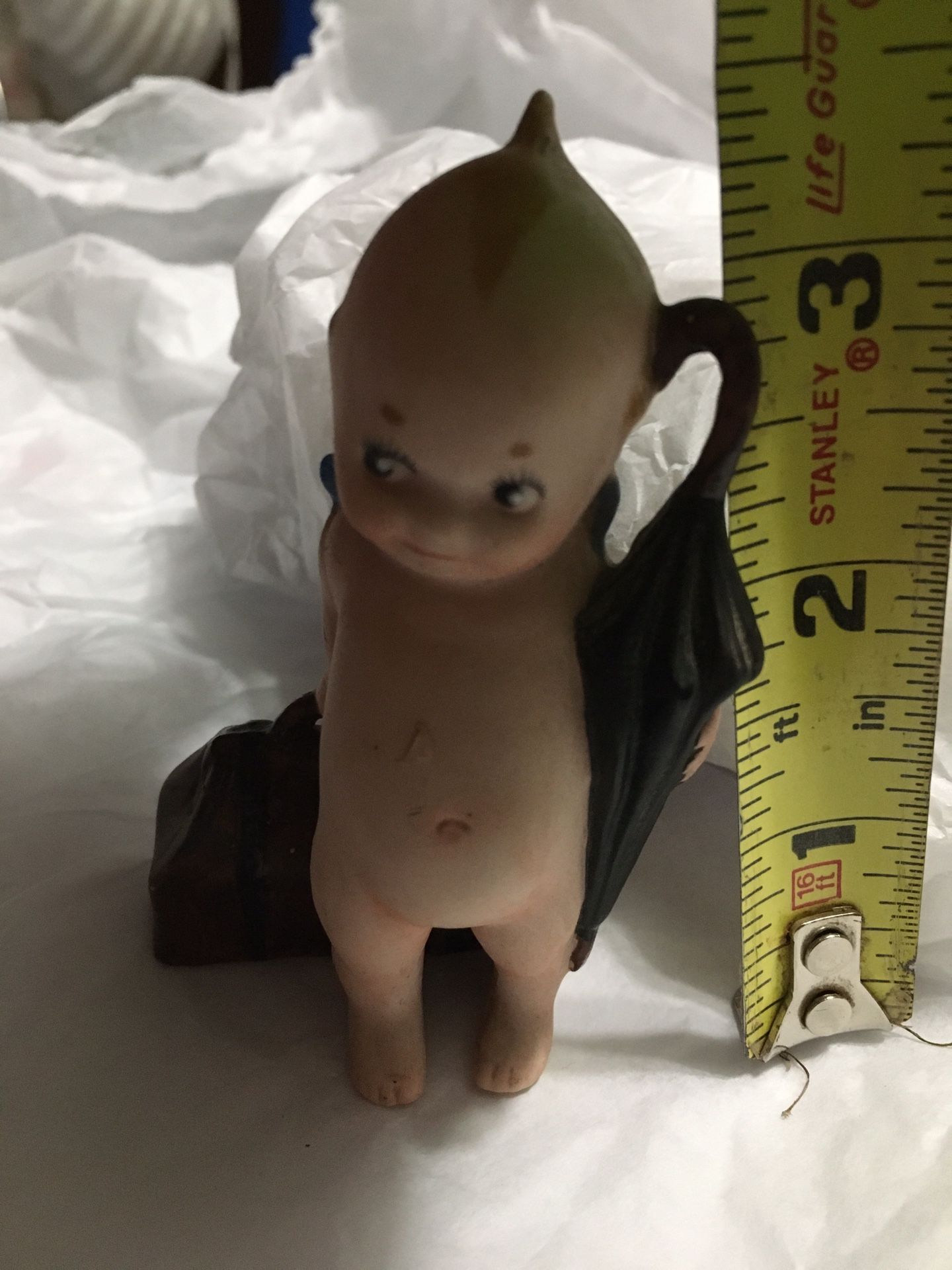 Vintage Rose O’Neill 1916 Bisque Kewpie Traveler