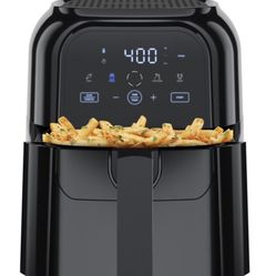 6 Qt. Black Air Fryer with Digital Touch Control