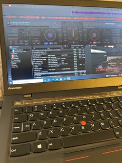 Lenovo Thinkpad laptop virtual dj lots of music