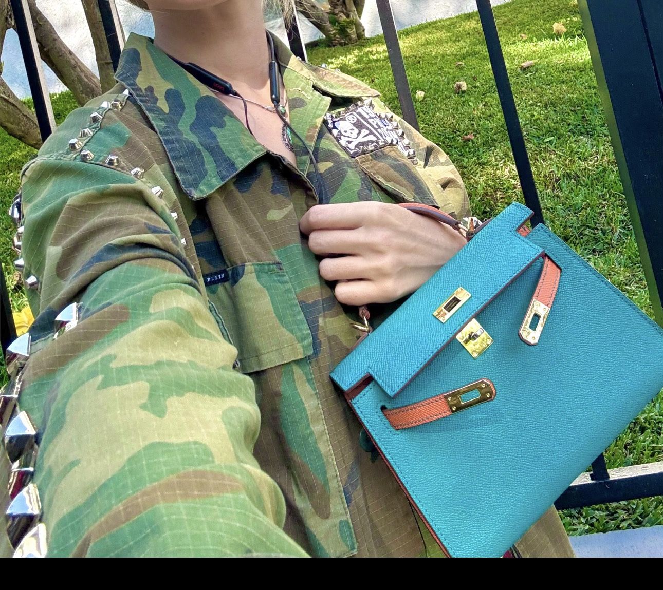 Bag Blue Hermes Kelli