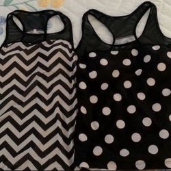 2 Tankini Swimsuit Tops