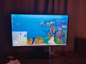 BENQ 32" INCH 4K MONITOR + Hydraulic Dual Monitor Stand