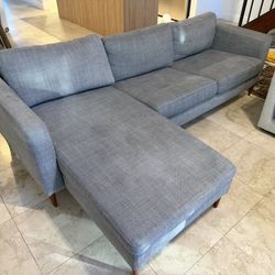 FREE SOFA COUCH WITH CHAISE - Pickup Only