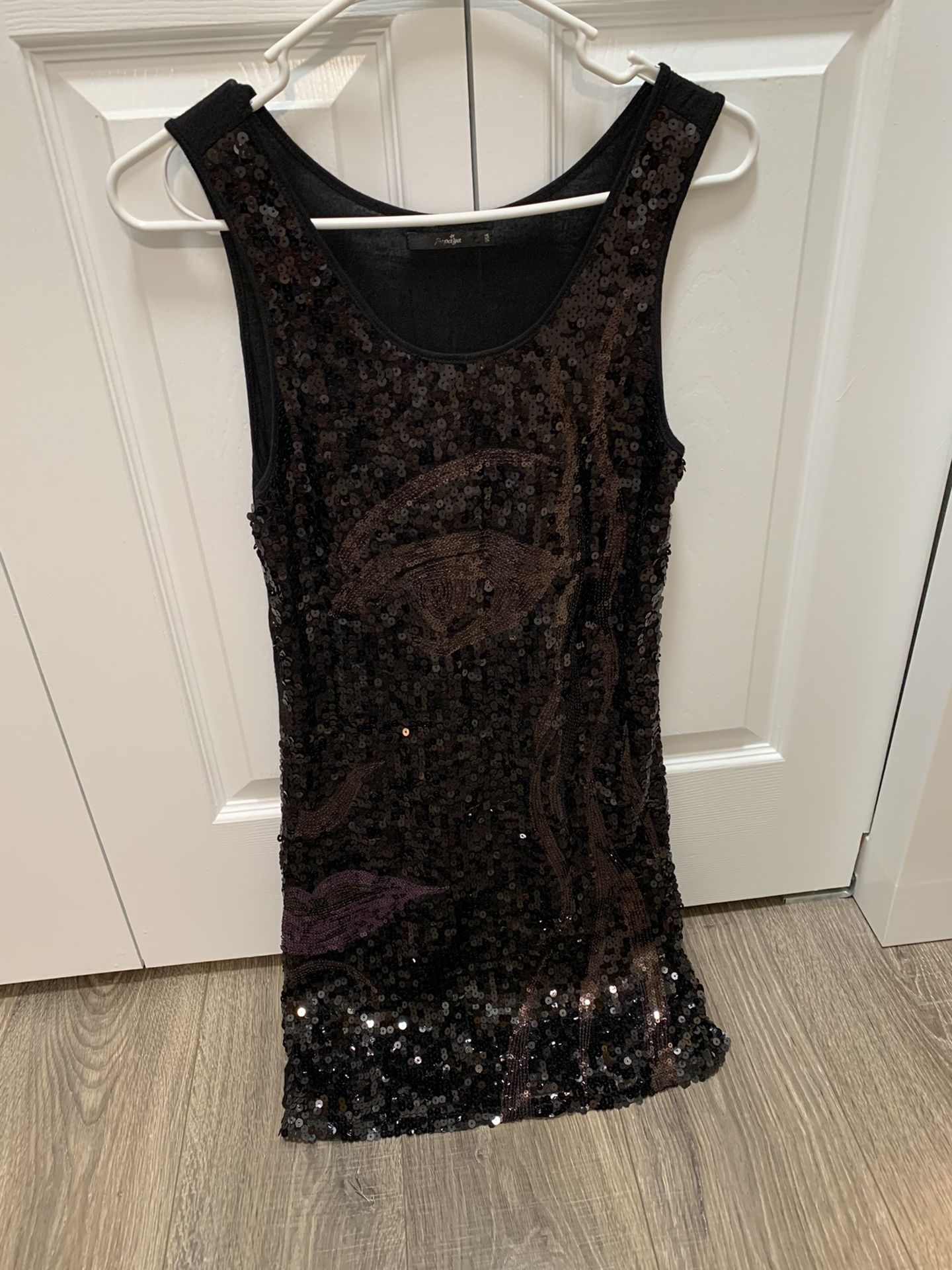 Little Black Sequin Dress