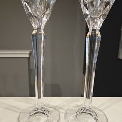 Solid Crystal Candlesticks 