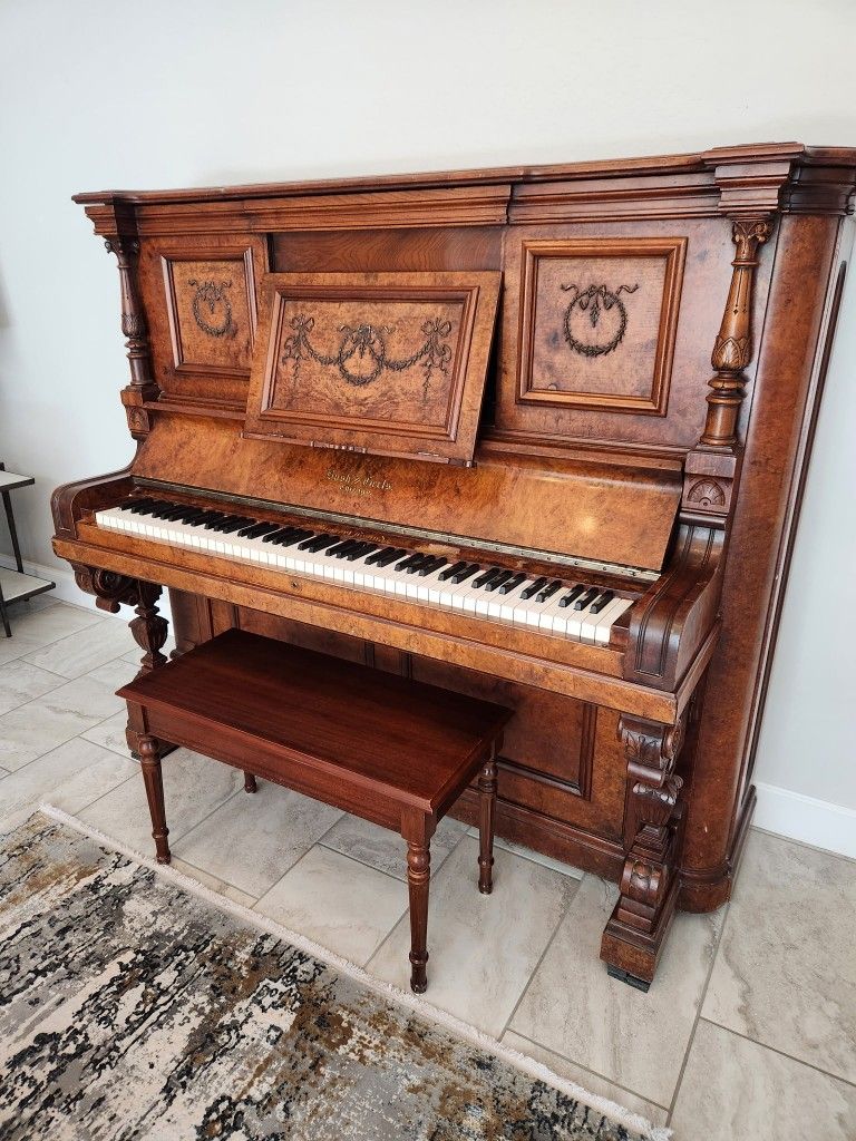 Bush & Gerts Upright Concert Grand Piano