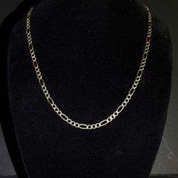 10k Gold Figaro Chain 