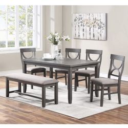 Gray Dining Table Set (Free Delivery)