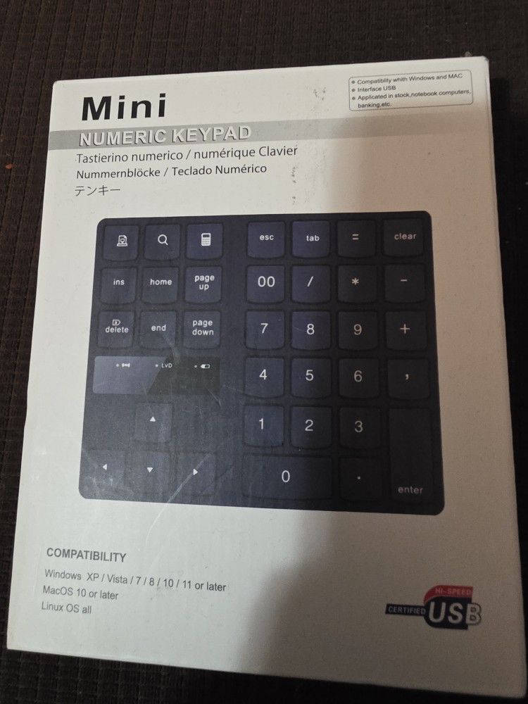 Mini Key Pad Usb