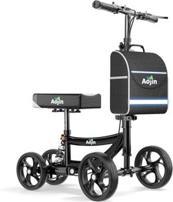 Aojin Knee Scooter with Storage Bag