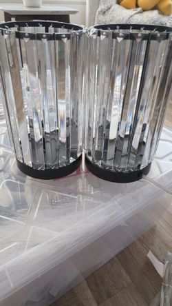 Crystal Rod Table Lamps Set of 2