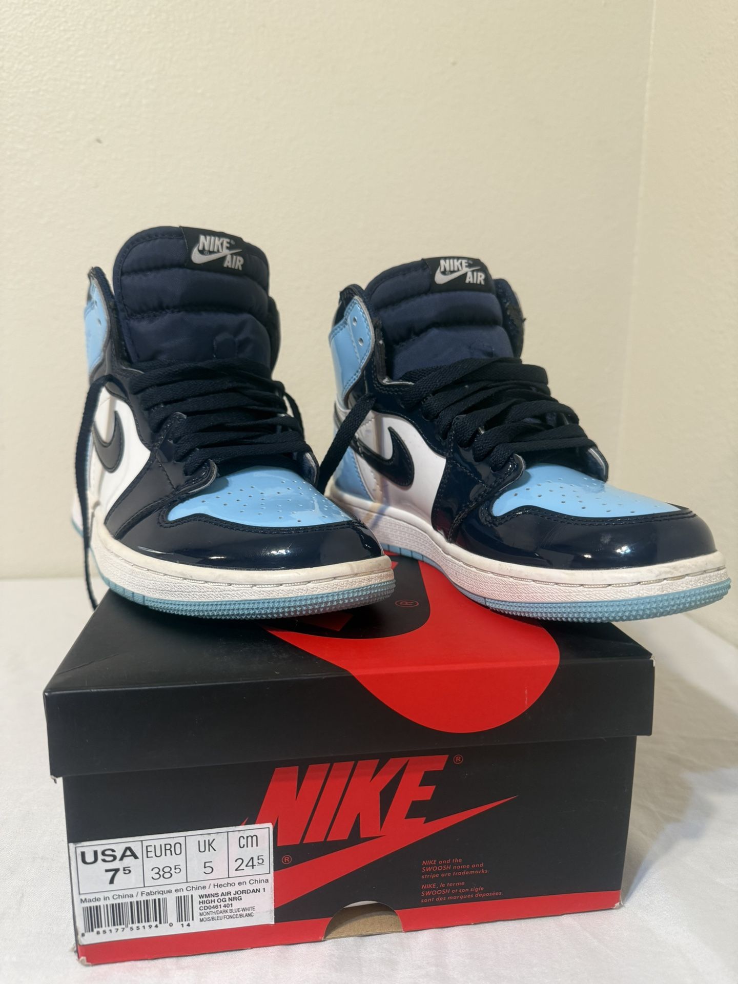 👟 Air Jordan 1 High OG “Blue Chill” (CD0461-401) – Women’s 7.5 / EU 38.5 – Original Box