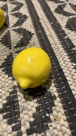 Ceramic UMM Decorative Lemon Figurine
