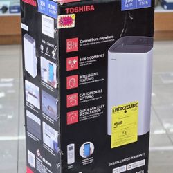 Brand New Toshiba 8,000 BTU Portable Air Conditioner Cools 350 sq. ft. With Dehumidifier & Remote Control 
