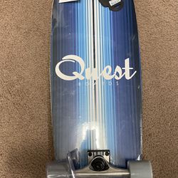 Quest 32" Bertleman Navy Skateboard