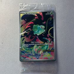 Bulbasaur 133/132 - Mega Evolution Enhanced Box Topper Stamped Promo (Sealed)