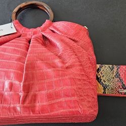 Brahmin Handbag & Matching Wallet