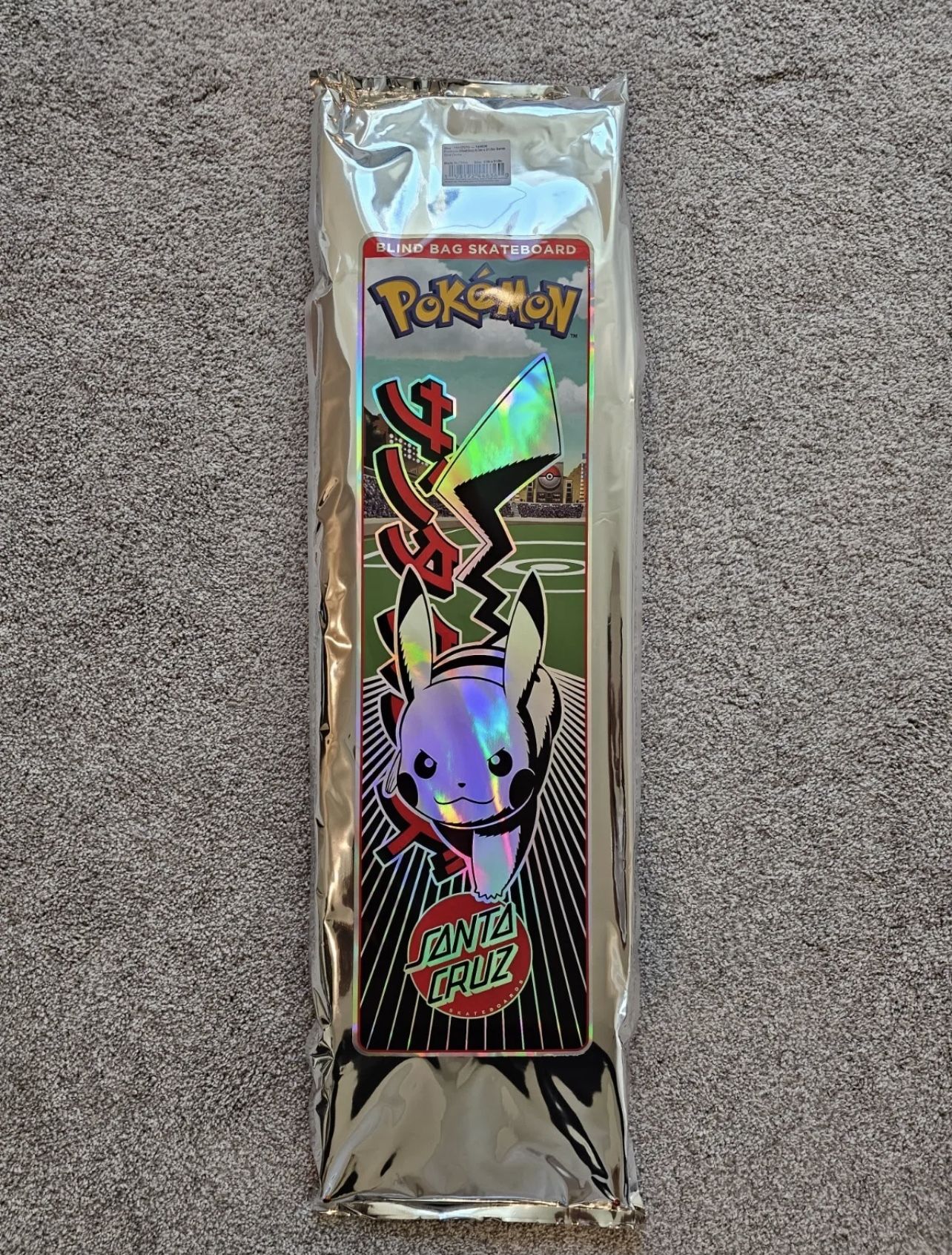 [SEALED] POKEMON x Santa Cruz - Blind Bag Foil Skateboard Deck New Unopened