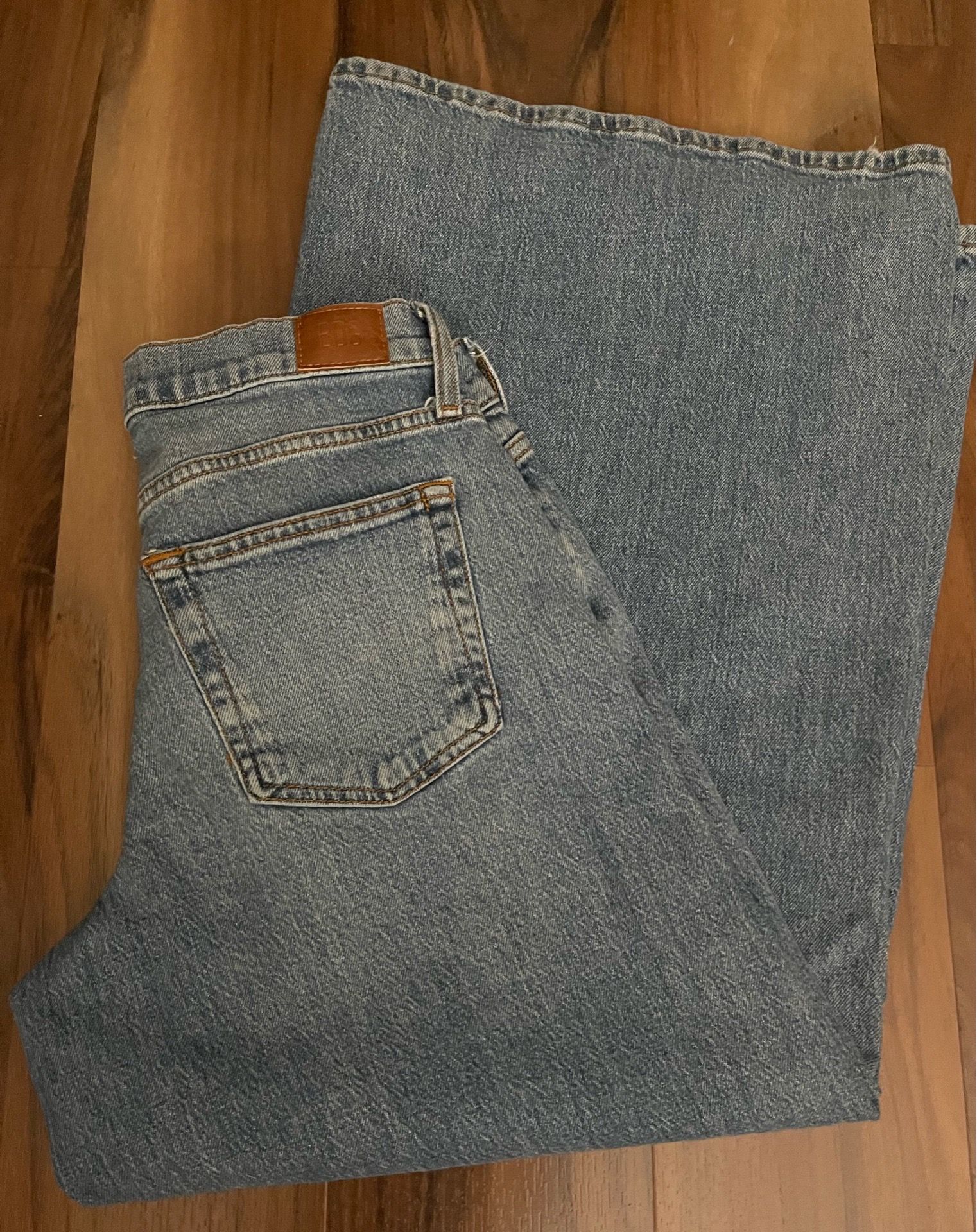 BDG Urban Outfitters Joey Mid-Rise Wide-Leg Jeans Light Wash Denim size 26