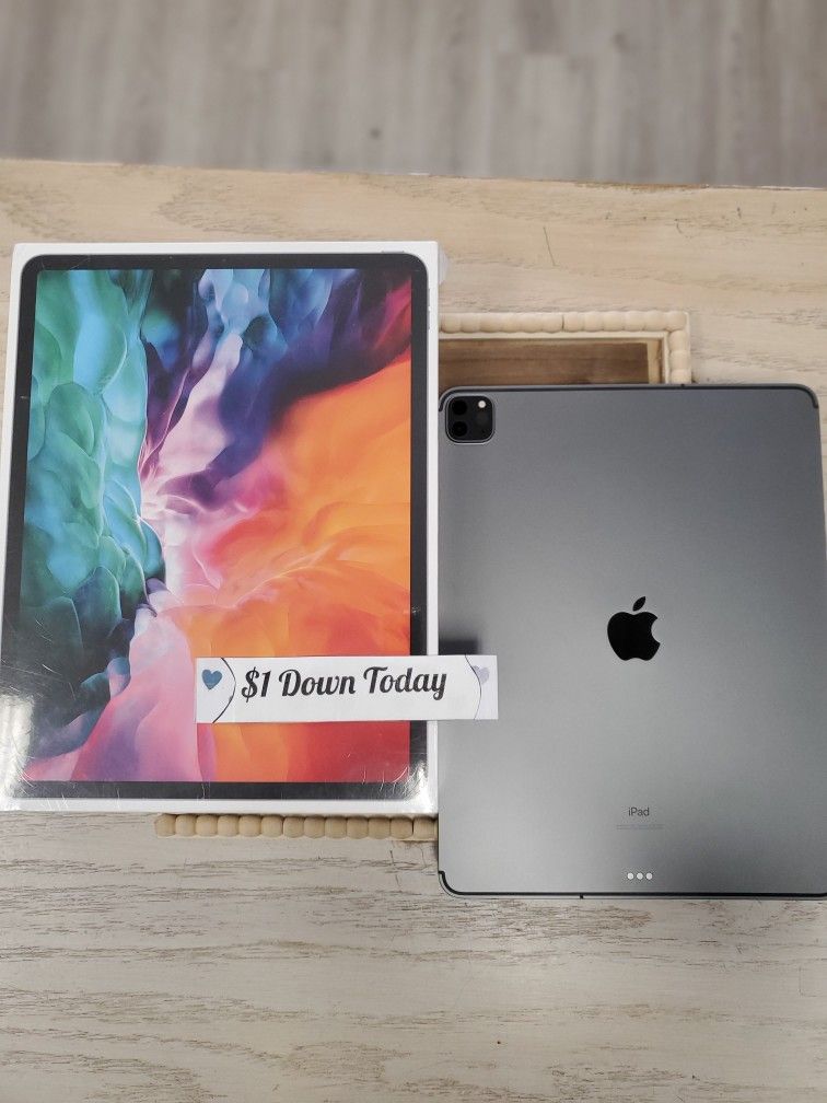 Apple Ipad Pro 12.9 Inch 4th Gen Tablet Cellular 1TB - 5 Dollars Down No Credit Needed!