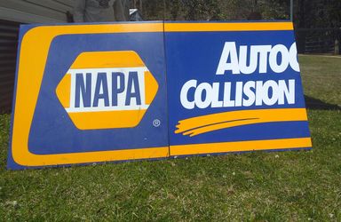 Napa 2 piece metal sign