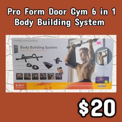 NEW Pro Form Door Gym 6 in 1 Body Building System : njft 