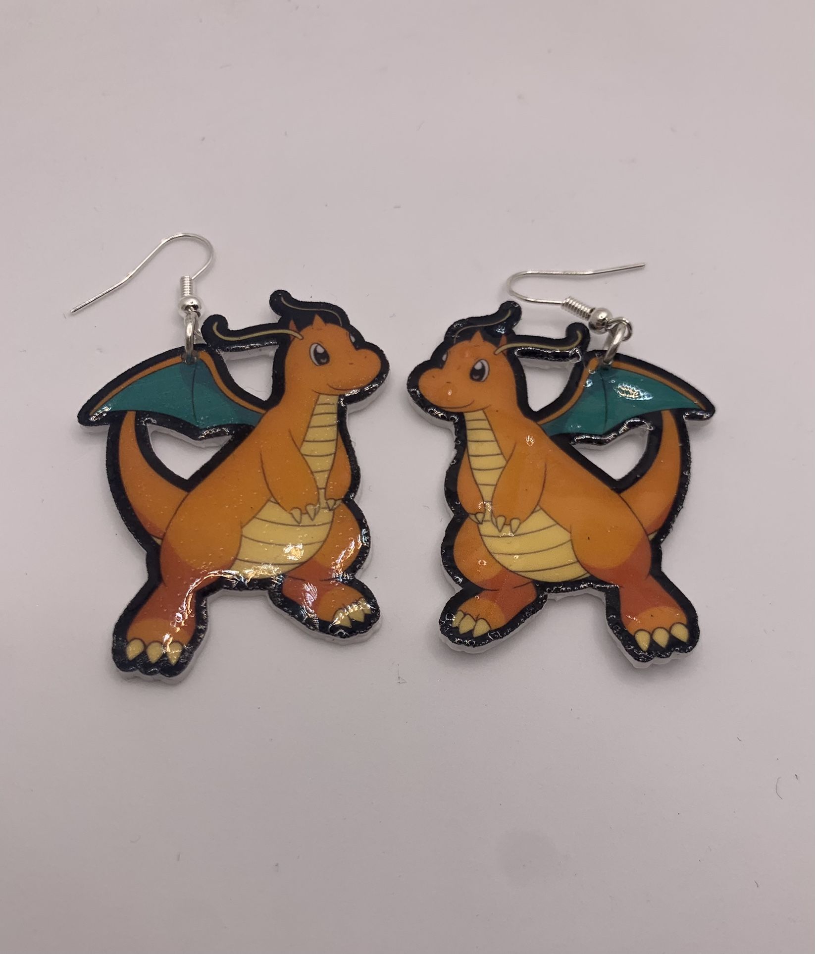 Handmade Pokémon Dragonite Earrings 