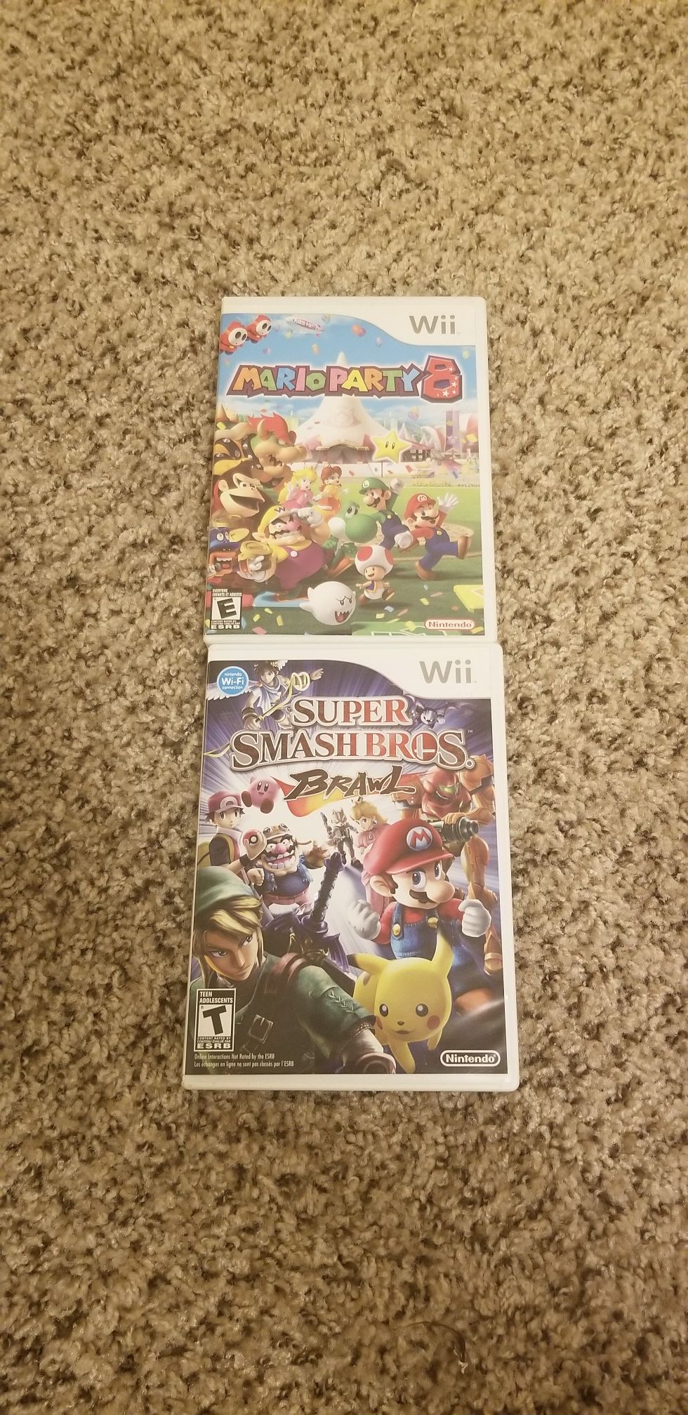 Mario games for the Wii