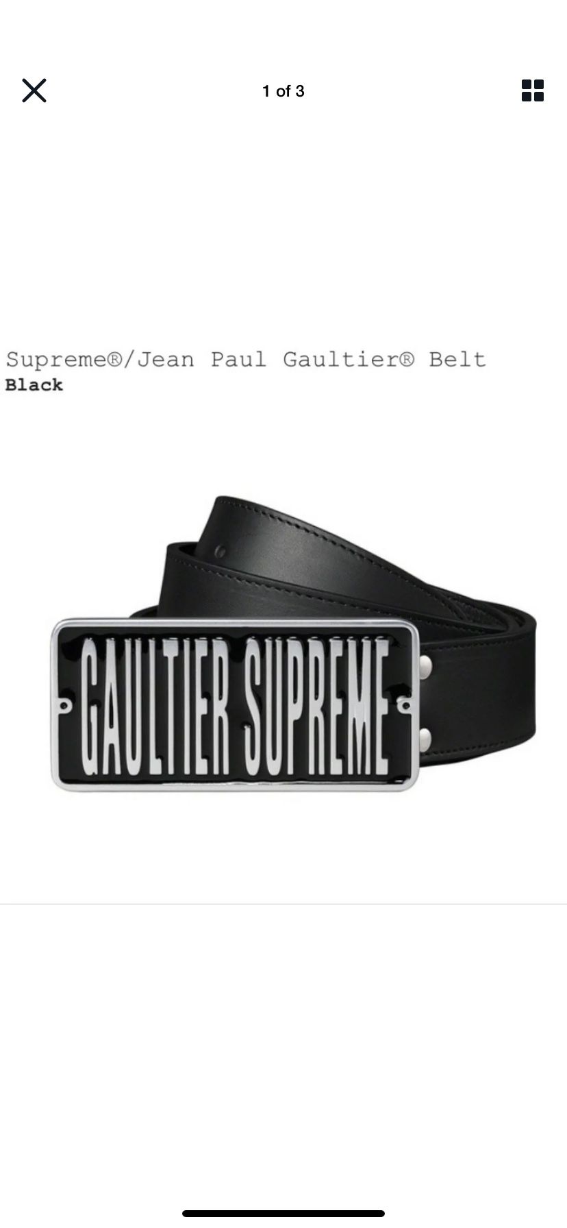 Supreme Jean Paul Gaultier Belt