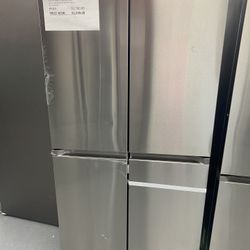 23 cu. ft. Smart Counter Depth 4-Door Flex™ refrigerator with AutoFill Water Pitcher and Dual Ice Maker in Stainless Steel