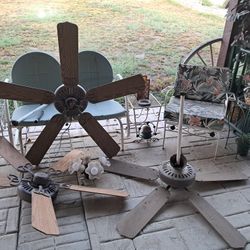 Working Ceiling Fans, 1 with a light kit